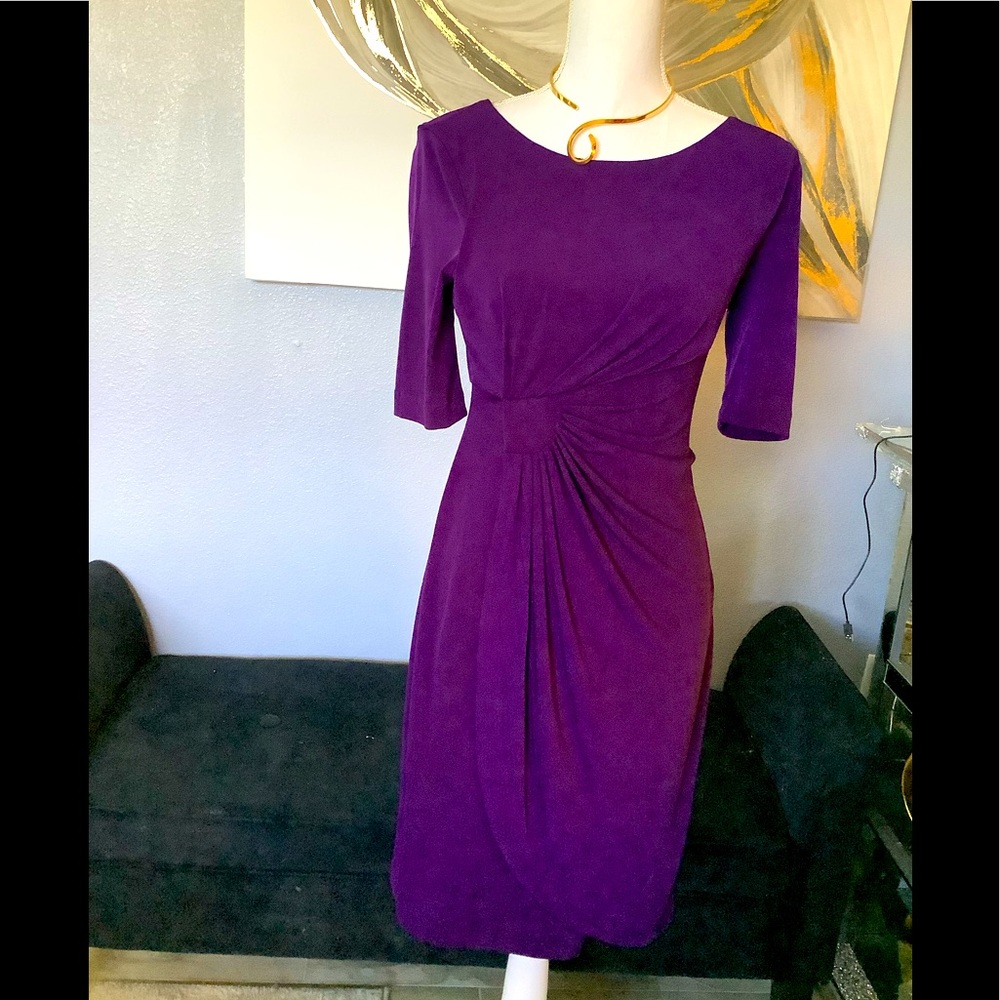 Connected Apparel purple dress -S6